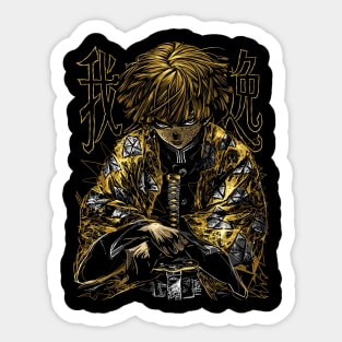 Zenitsu Agatsuma - Demon Slayer Sticker